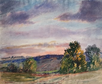Louis O Griffith 19x24 WC Sunrise Mesa
