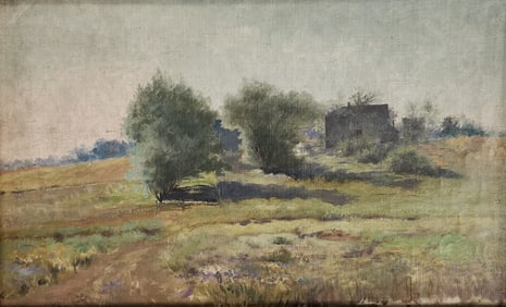 Frank J Girardin 12x20 O/C Summer Landscape