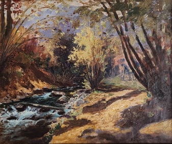 Frank J Girardin 15x18 O/C "Stream" Landscape