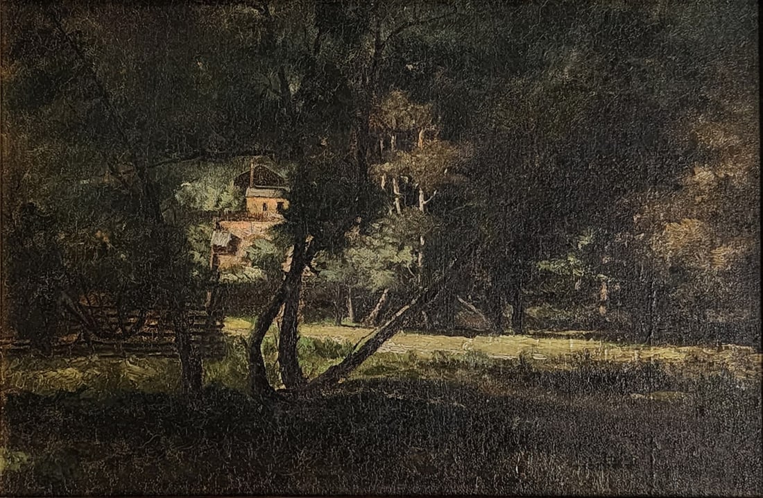 Frank J Girardin 12x18 O/B Country Home, Landscape (1 of 4)