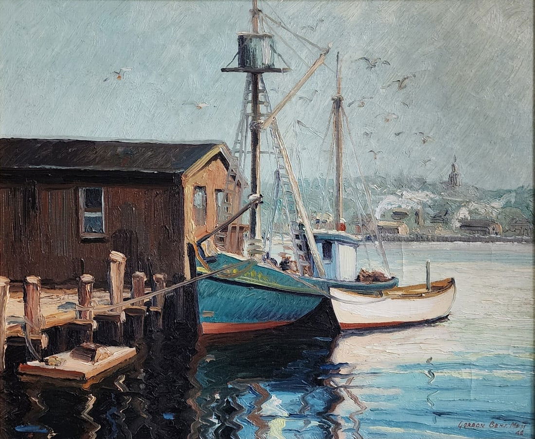 Gordon Benjamin Mess 20x24 O/C Gloucester Harbor (1 of 4)