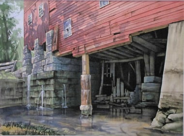 Luke Buck 22x29 WC Old Millhouse