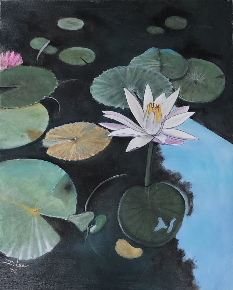 Denis C Lee 30x24 O/C Water Lily (1 of 2)
