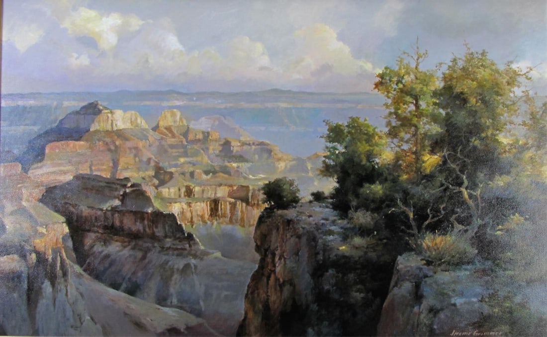 Jerome Grimmer 30x48 O/C "Sundown, North Rim" (1 of 3)