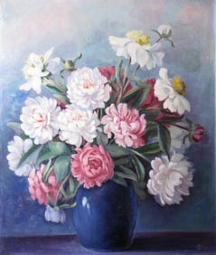 Sister Mary Rufinia 36x30 O/C Hydrangeas in Vase