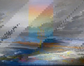 Louise McCall 30x40 Acrylic Cactus