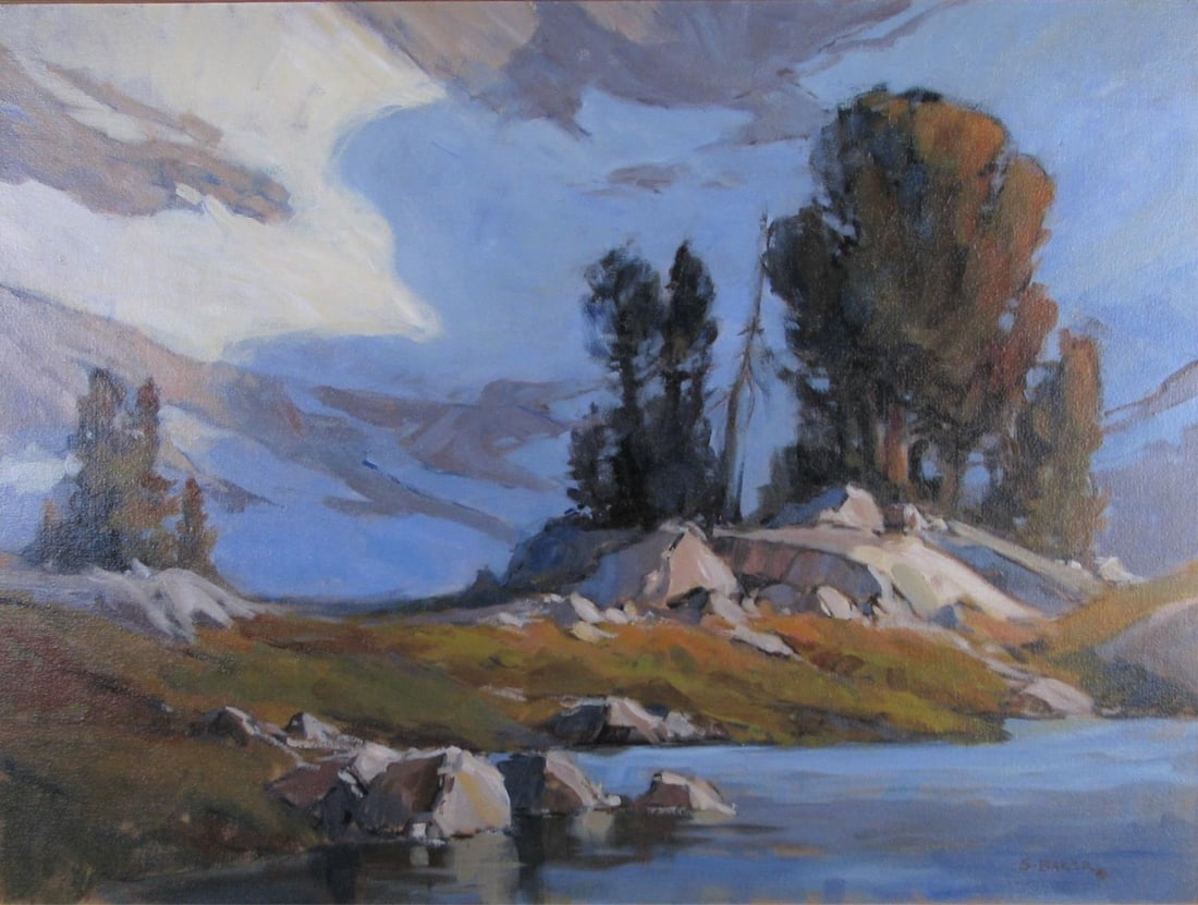 Suzanne Baker 24x32 O/C "Evening View, Island Pas (1 of 3)