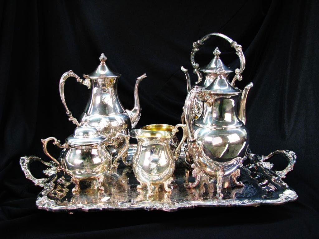 Sheridan Silver Plate Tea Set with Tray May 18, 2013 Wickliff