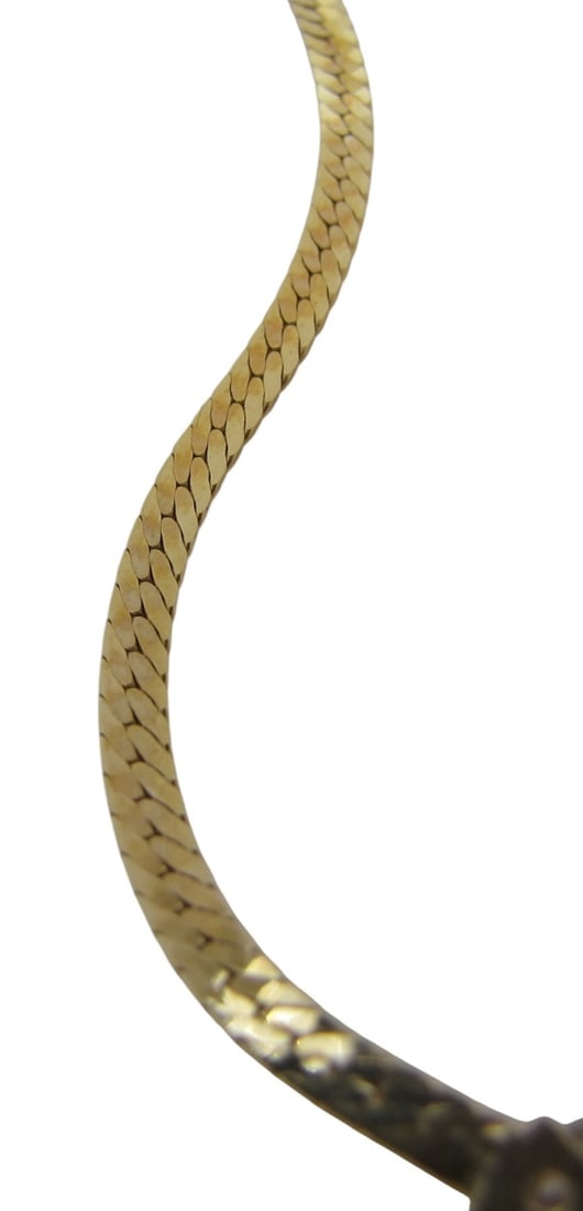 Ruby, Diamond 14K Yellow Gold Chain - 10