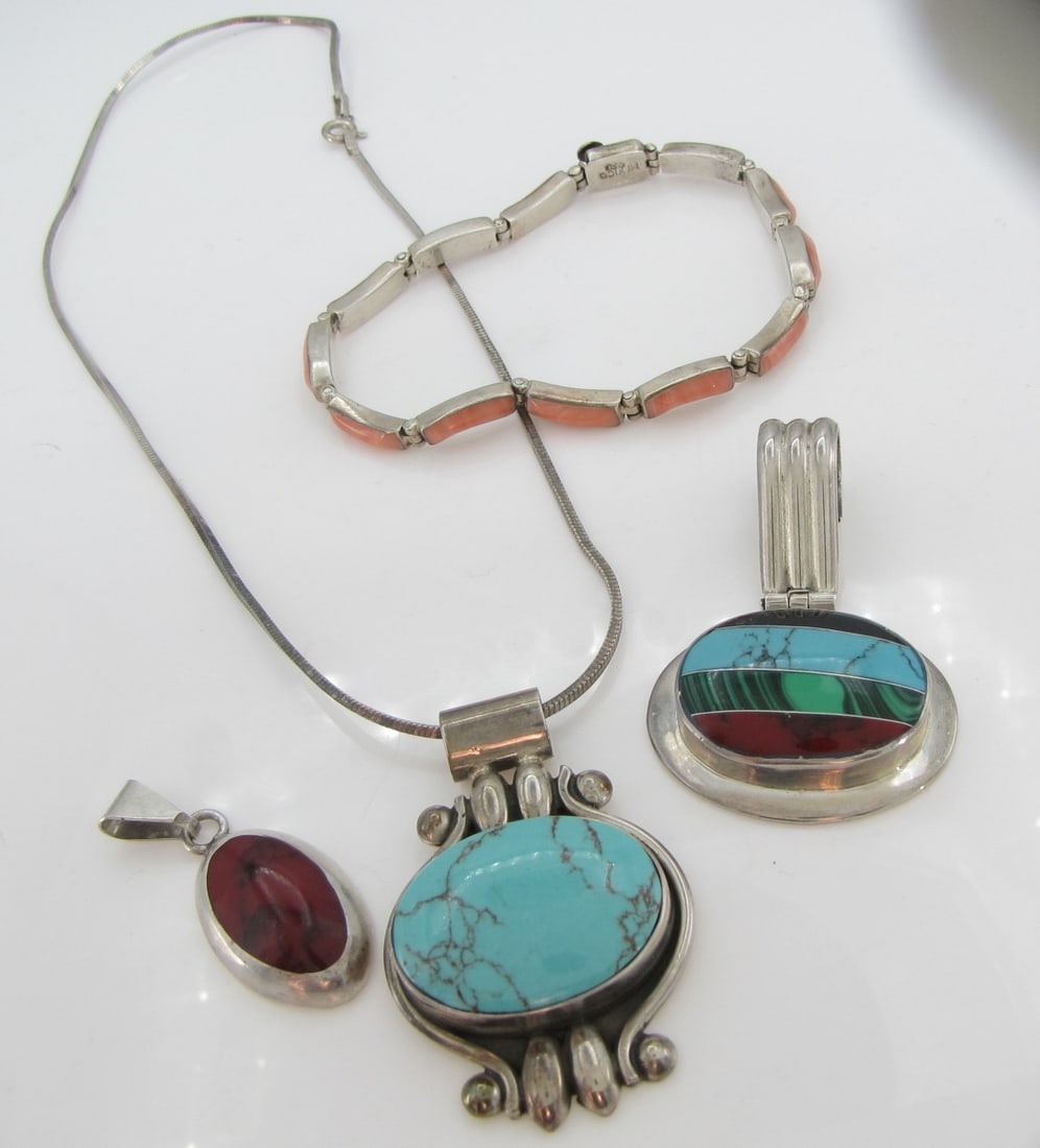 Group of Mexico .925 Silver Southwest Jewelry (1 of 8)
