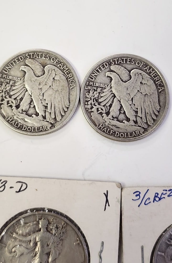 (8) Walking Liberty Silver Half Dollars - 3