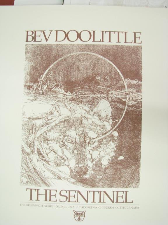 Group of Limited Edition Prints, Bev Doolittle: Group of limited edition prints by artist Bev Doolittle, 18 including, "The Sentinel" (two), "Three More for Breakfast" (three), "Two More Indian Horses" (three), "Music in the Wind" (three) and other