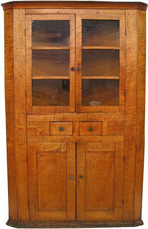 antique tiger maple corner
