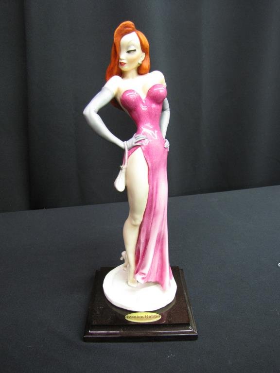 G Armani Disney Sculpture "Jessica Rabbit": Giuseppe Armani Disney sculpture "Jessica Rabbit" 1587C, Limited Edition #151/750, with original box