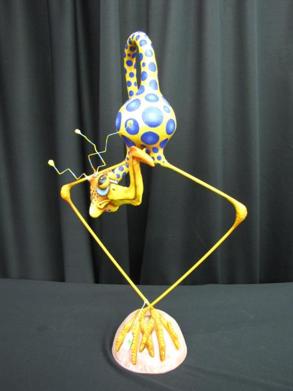 Todd Warner Bird Sculpture, "All Flocked Up": Todd Warner Fine Feathered Friends Bird Sculpture, "All Flocked Up", 32" high, pencil signed and dated 2002 on base, A/P edition