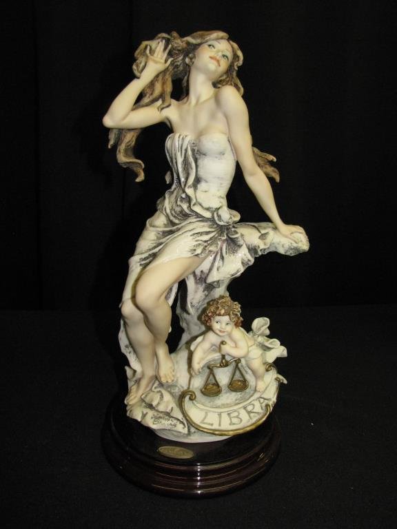 G Armani Sculpture, Zodiac, "Libra": Giuseppe Armani sculpture, zodiac, "Libra", 1238C, Limited Edition #107/5000, with original box