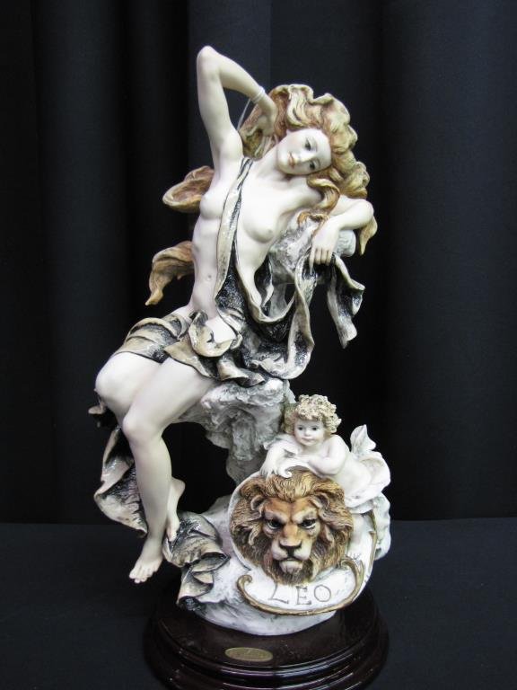 G Armani Sculpture, Zodiac, "Leo": Giuseppe Armani sculpture, zodiac, "Leo" 149C, Limited Edition #224/5000, with original box