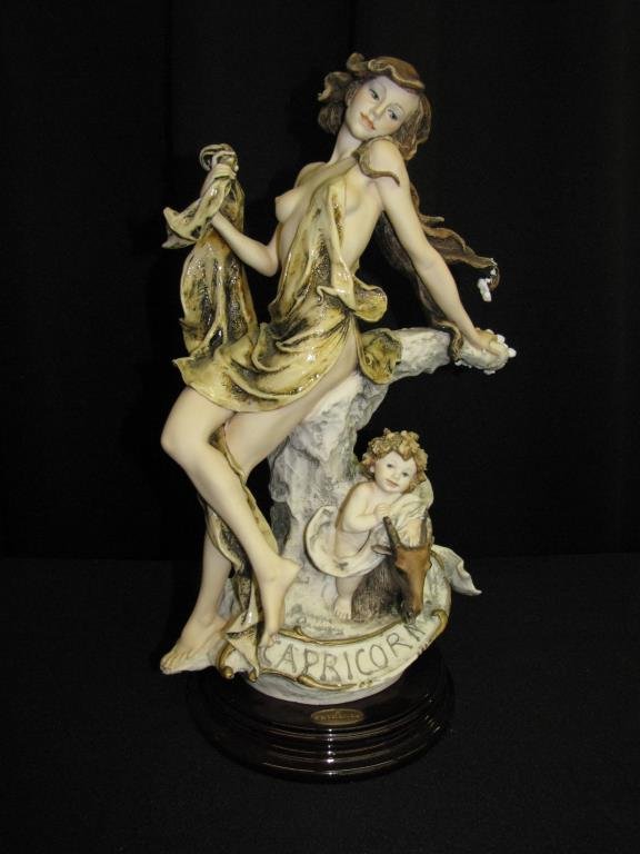 G Armani Sculpture, Zodiac, "Capricorn": Giuseppe Armani sculpture, zodiac, "Capricorn," 0699C, Limited Edition #58/5000, with original box