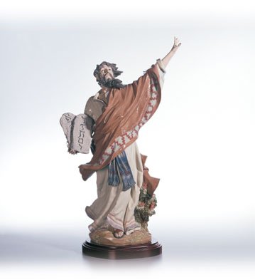 Lladro "Moses & The Ten Commandments" 01811: Lladro "Moses & The Ten Commandments" 01811 Issue Date 1996 Retire Date 2003 Salvador Furió 21.25 x 11.5 with original box