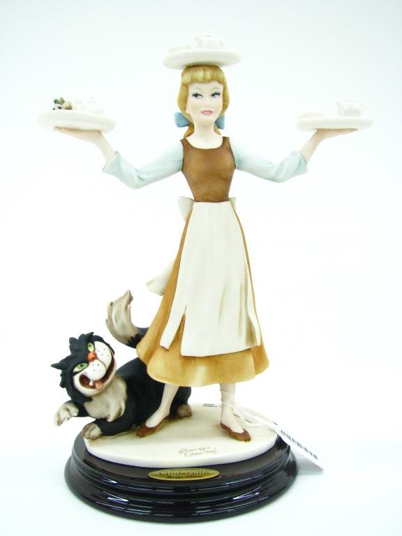 G Armani Disney Sculpture, "Cinderella in Rags": Giuseppe Armani Walt Disney sculpture, "Cinderella in Rags", 1902C, Limited Edition 173/1500, with original box