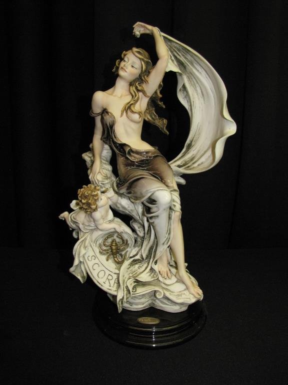 G Armani Sculpture, Zodiac, "Scorpio": Giuseppe Armani sculpture, zodiac, "Scorpio", 15555C, Limited Edition #100/5000, with original box