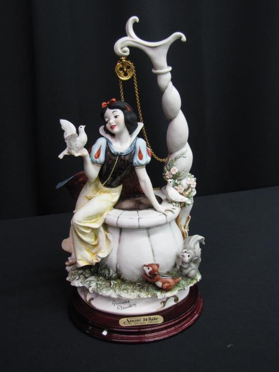 G Armani Disney Sculpture "Snow White at the Well": Giuseppe Armani Disney sculpture "Snow White at the Well", 199C, Limited Edition #111/2000, with original box