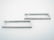 14K White Gold Diamond Rectangular Hoop Earrings - 2