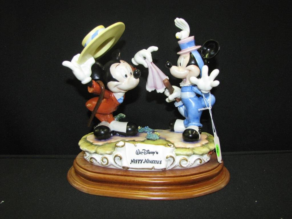 Capodimonte Laurenz Figural Grouping: Capodimonte Laurenz figural grouping, "Nifty Nineties", limited edition #101/250, 9.5" high, with original foam container