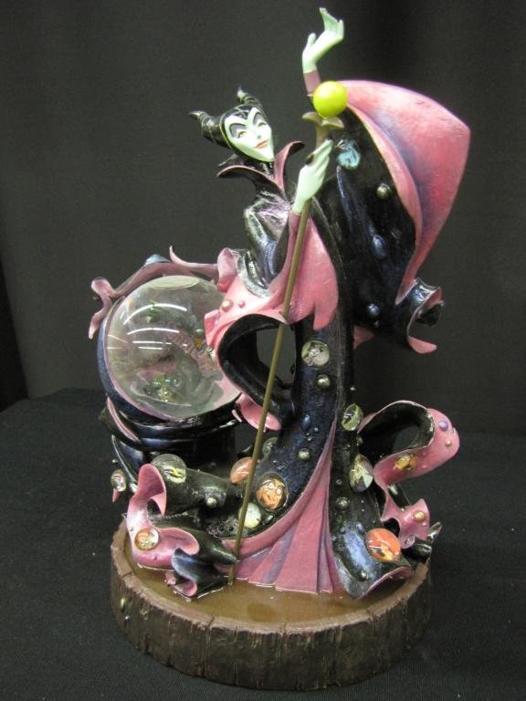 Disney Snow Globe: Disney Snow Globe Featuring Maleficent with original box, 12" tall