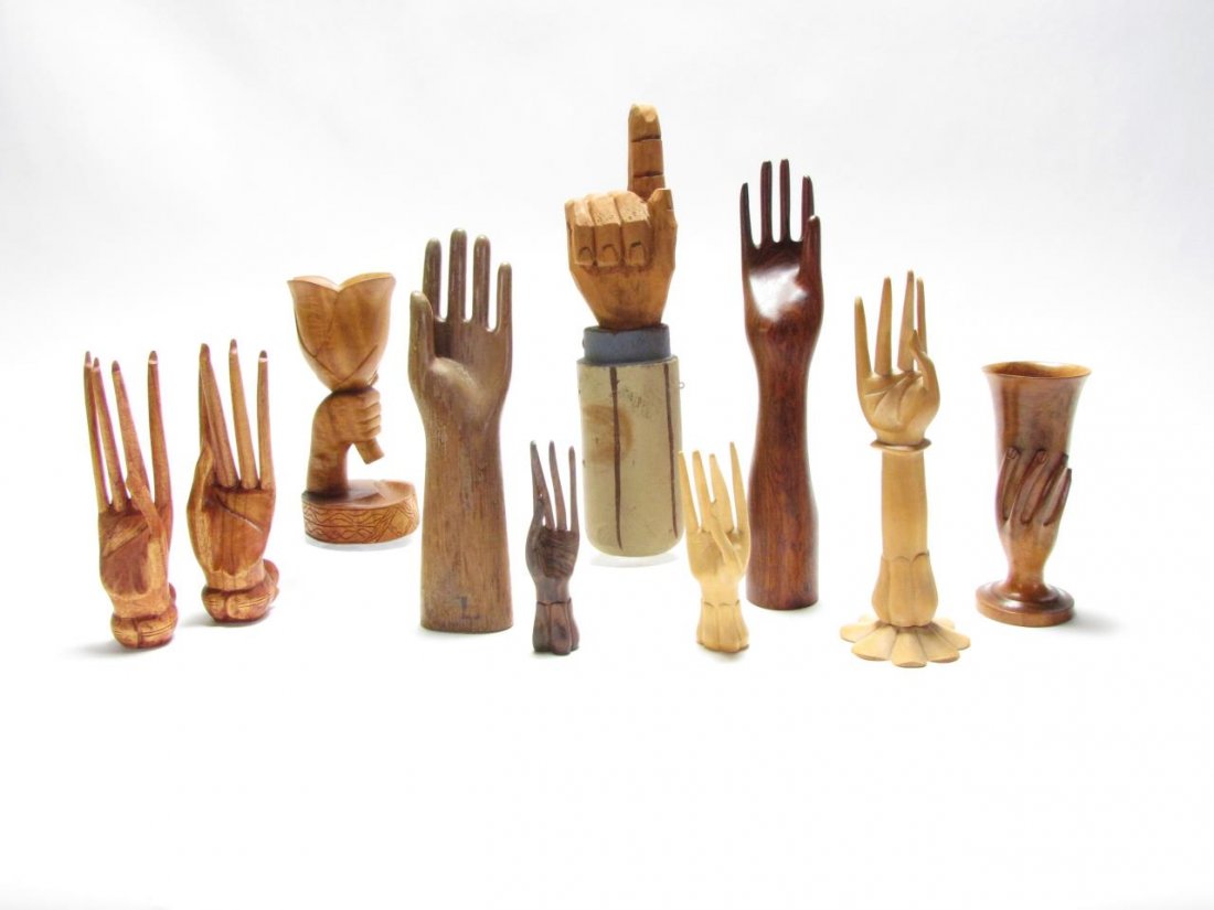 Group of Decorative Hands and Cups (1 of 1)