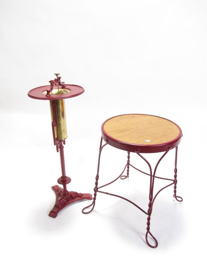 Vintage Dunhill Smoking Stand, Stool (1 of 3)