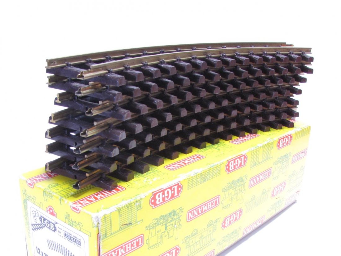 LGB G Scale #1500 Curved Track: LGB G Scale #1500 Curved Track, including 19 pieces total, without original box
