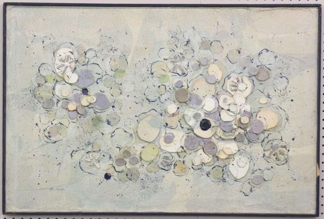 Ann Leech (2) Mixed Media Abstract Compositions (1 of 2)