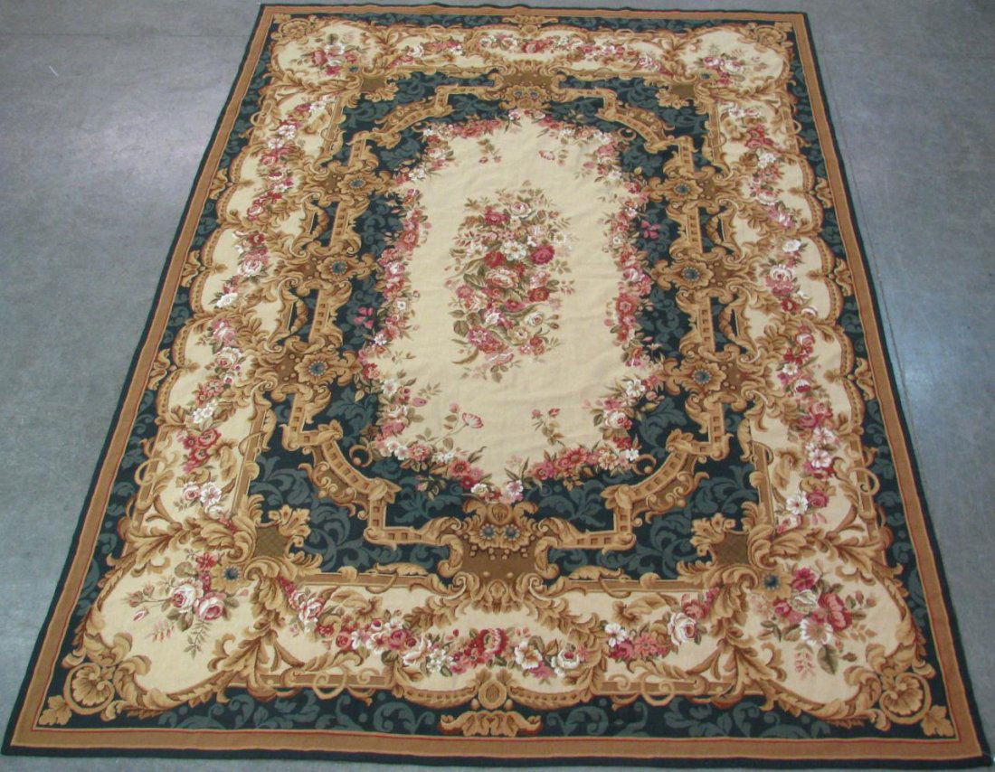Needlepoint Aubusson Room Size Rug (1 of 5)
