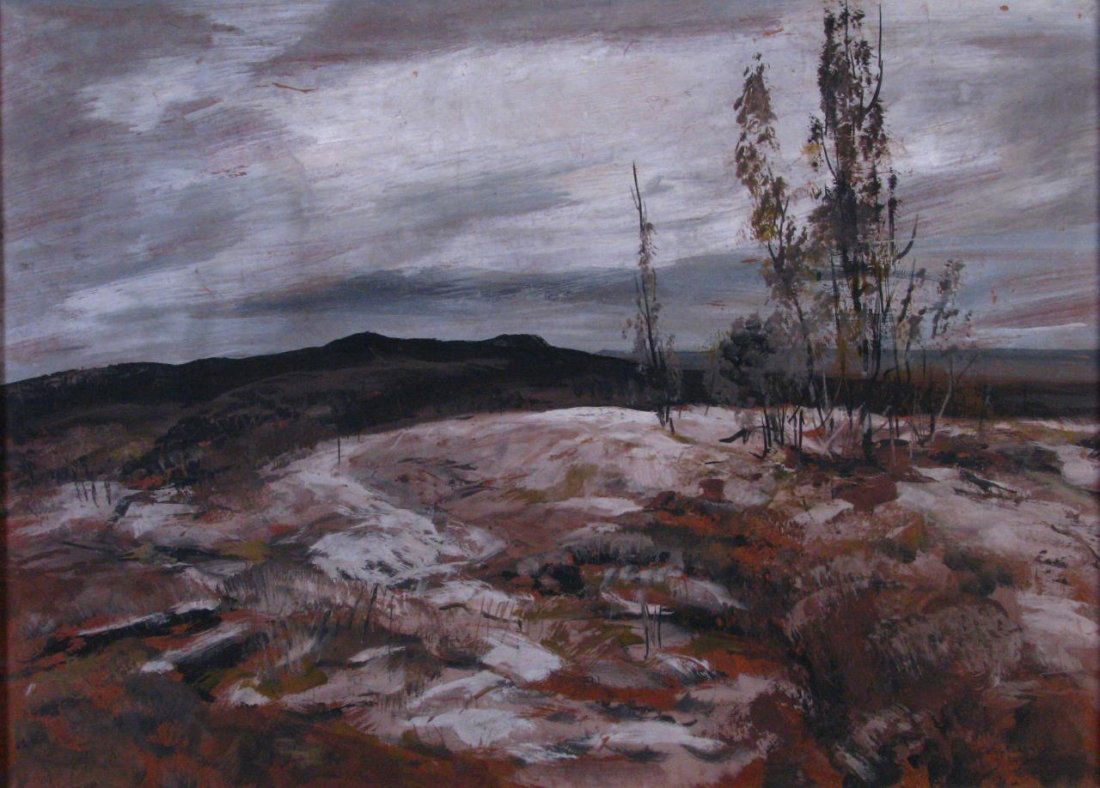 Carl Gaertner 18x24 O/B Late Winter Landscape (1 of 9)