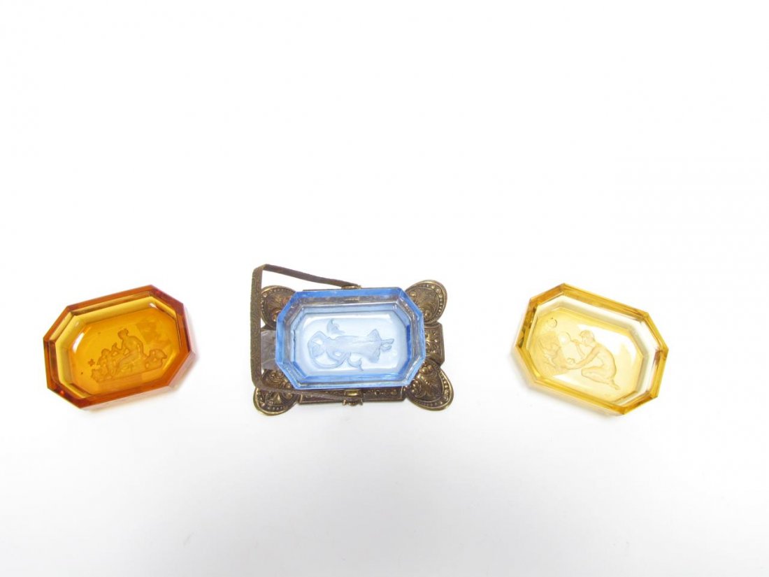 Antique Master Salts and Butter Pat (1 of 4)