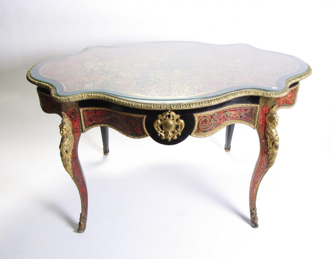 Napoleon III Style Boulle Console Table (1 of 5)