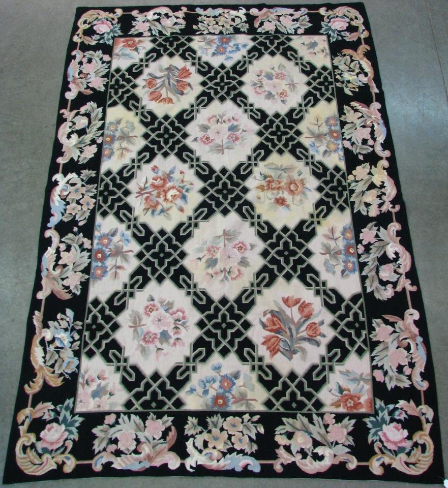 Handmade Needlepoint Area Rug (1 of 3)