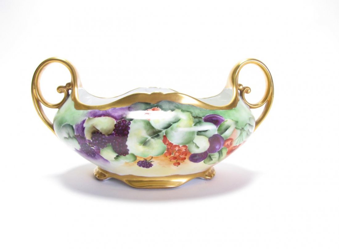 Austrian Porcelain Two Handled Center Bowl (1 of 3)