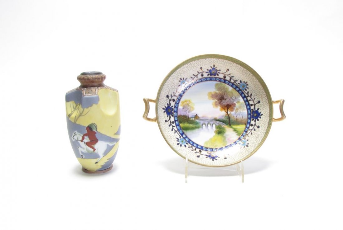 Nippon Vase and Footed Bowl (1 of 6)