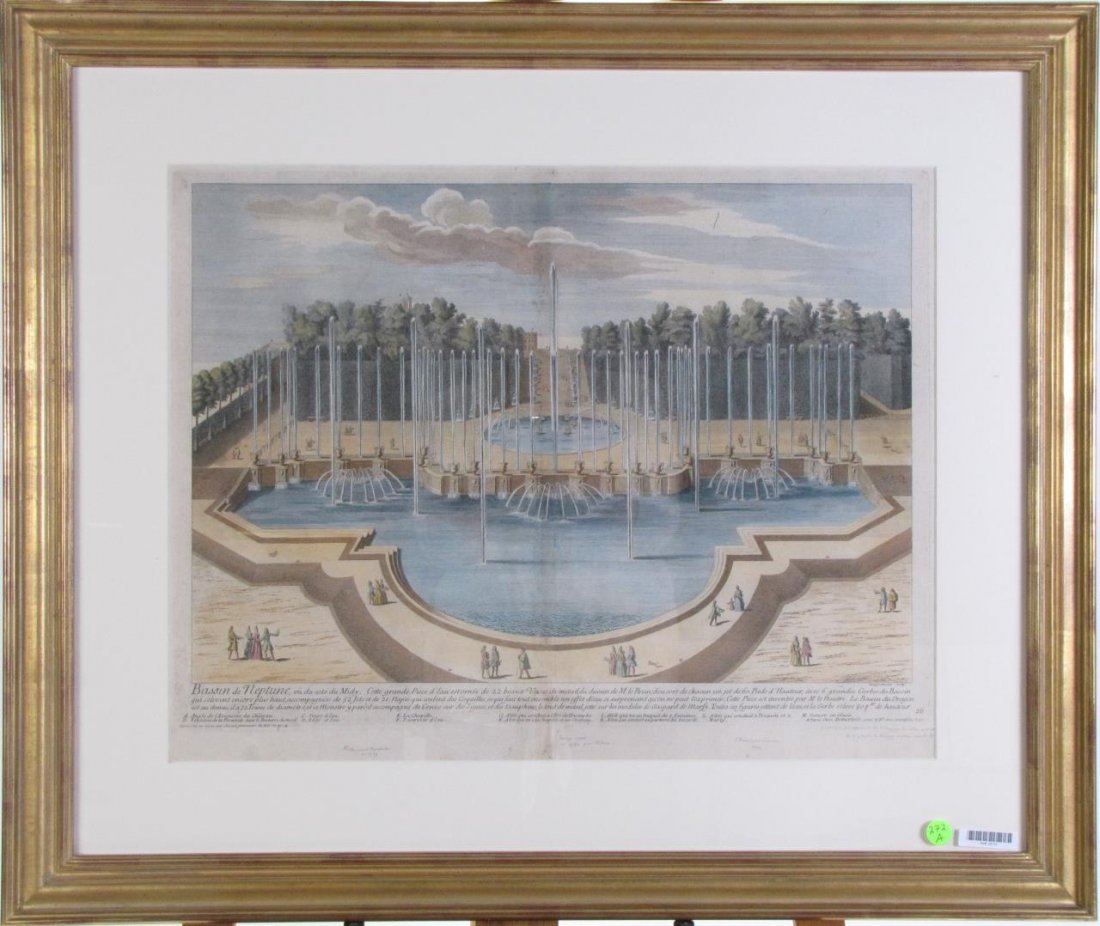 Early 18th Century Color European Etching (1 of 2)