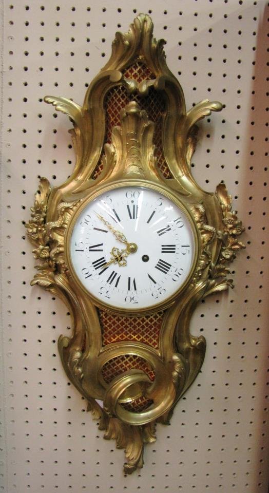 French Style Bronze Wall Clock (1 of 4)