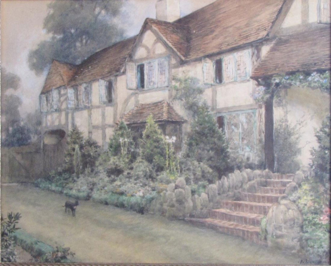 Anna Brewster 16x19 MM Cottage in Surrey England (1 of 4)