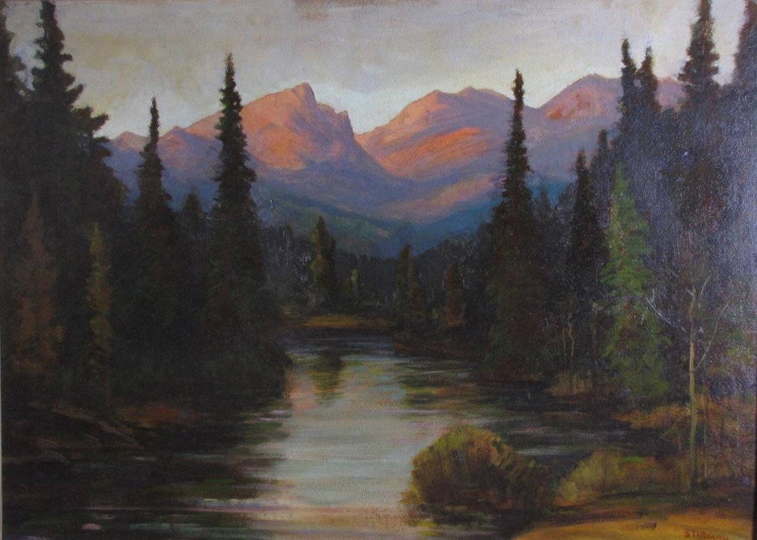 David Stirling 26x36 O/B "Evening Lights" (1 of 4)