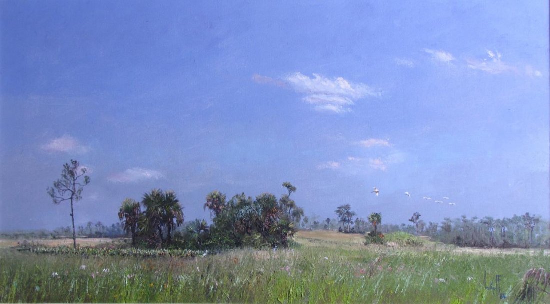 Sam Vinikoff 17x30 O/C Looking Towards Deep Lake (1 of 6)