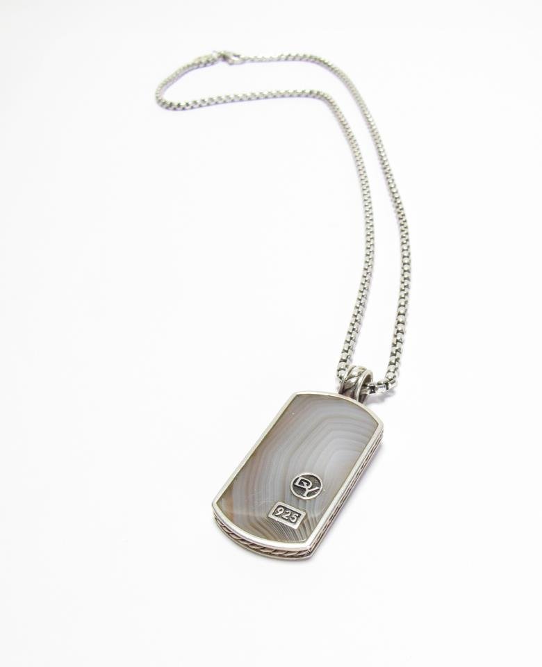 sterling silver dog tag pendant