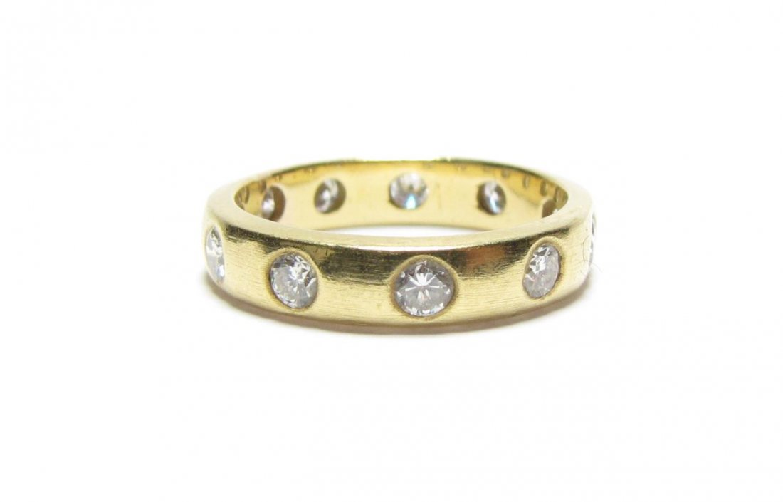 18K Yellow Gold Diamond Eternity Band (1 of 3)