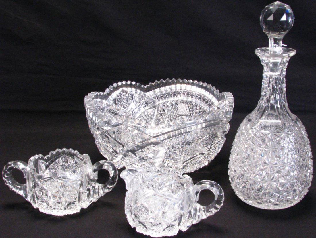 Group of Cut Crystal (1 of 4)