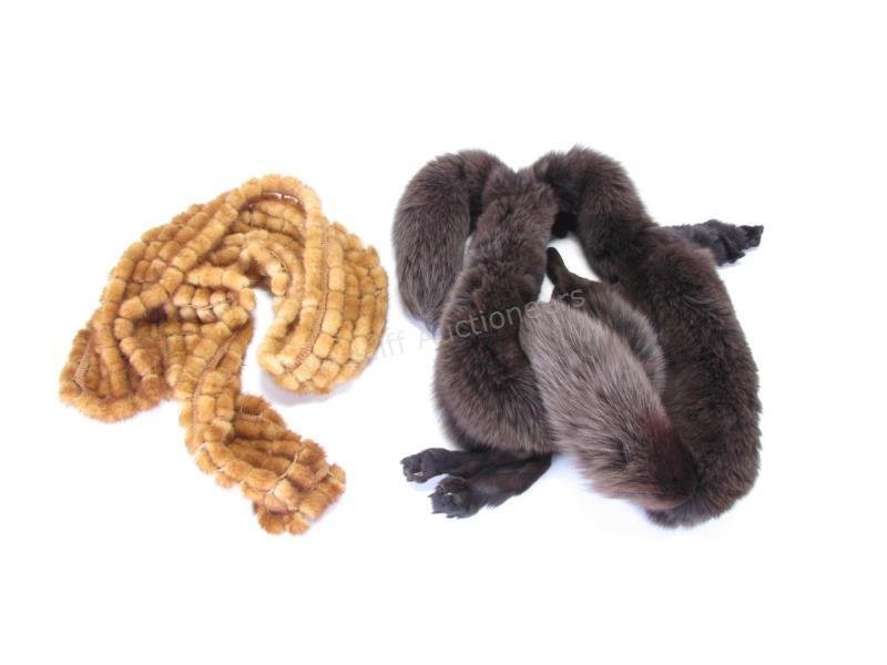 Two Fur Scarves (1 of 2)