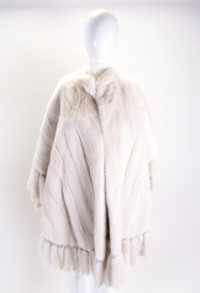Custom Blush Mink Poncho/Cape (1 of 8)